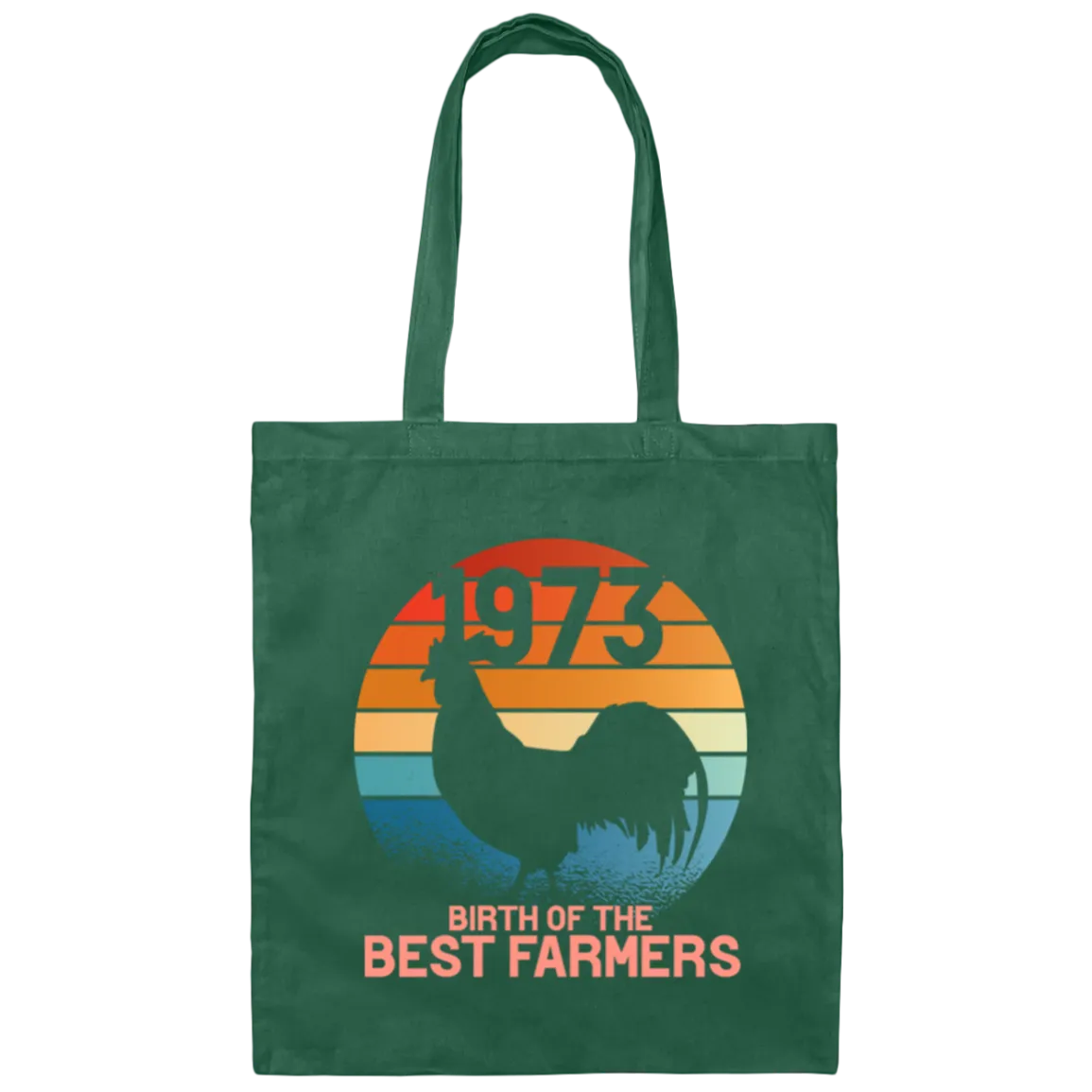 1973 Birthday Farmer Gift Present Farm Agriculture Canvas Tote Bag