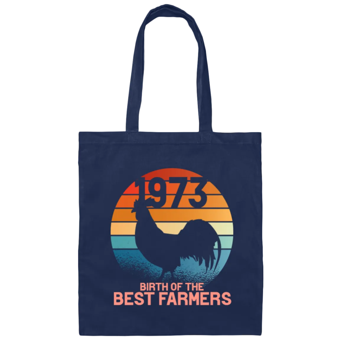 1973 Birthday Farmer Gift Present Farm Agriculture Canvas Tote Bag