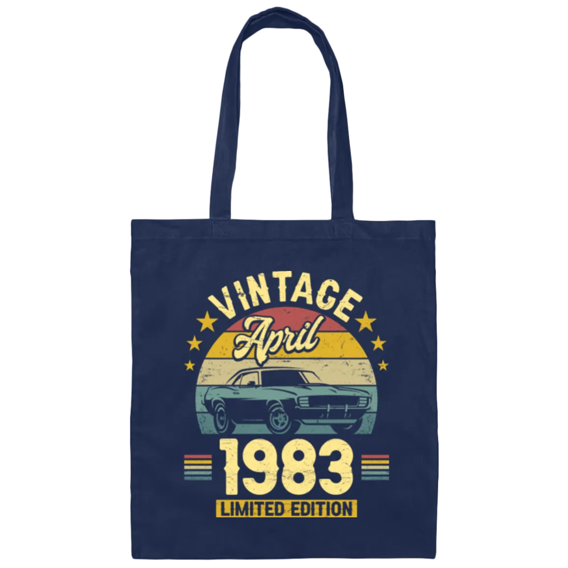 1983 Best Gift, 1983 Limited Edition, April 1983 Birthday Gift, Retro 1983 Canvas Tote Bag