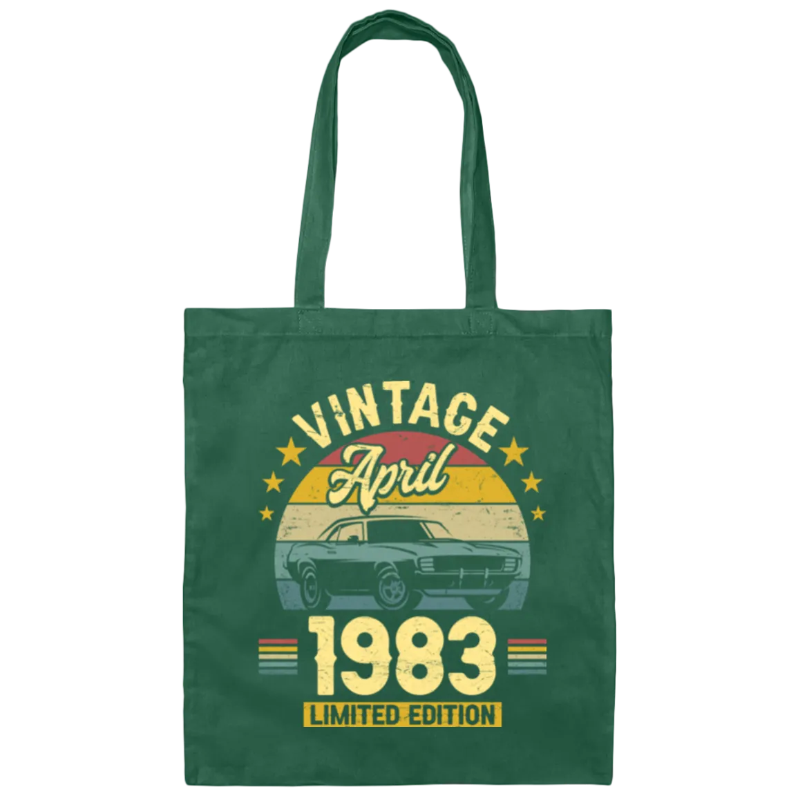1983 Best Gift, 1983 Limited Edition, April 1983 Birthday Gift, Retro 1983 Canvas Tote Bag