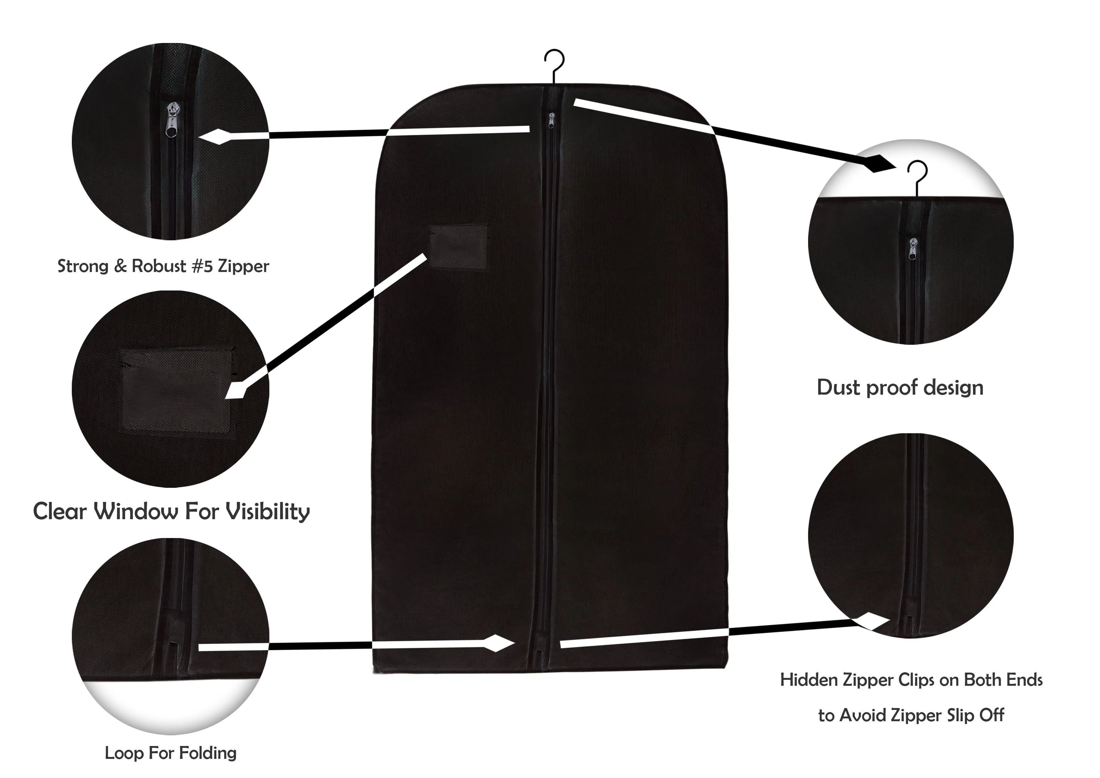 40" Men Suit Cover Bags