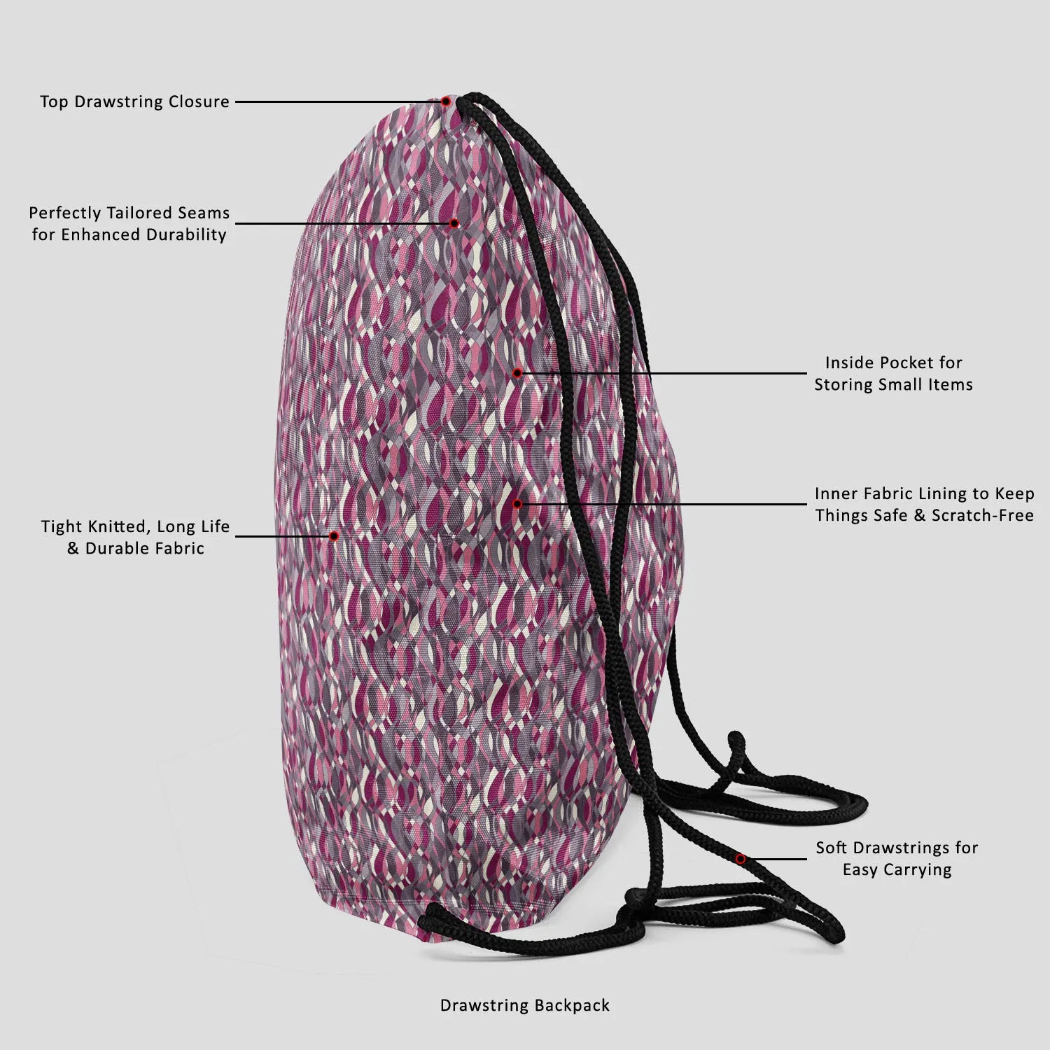 Abstract Grunge Art Backpack for Students | College & Travel Bag
