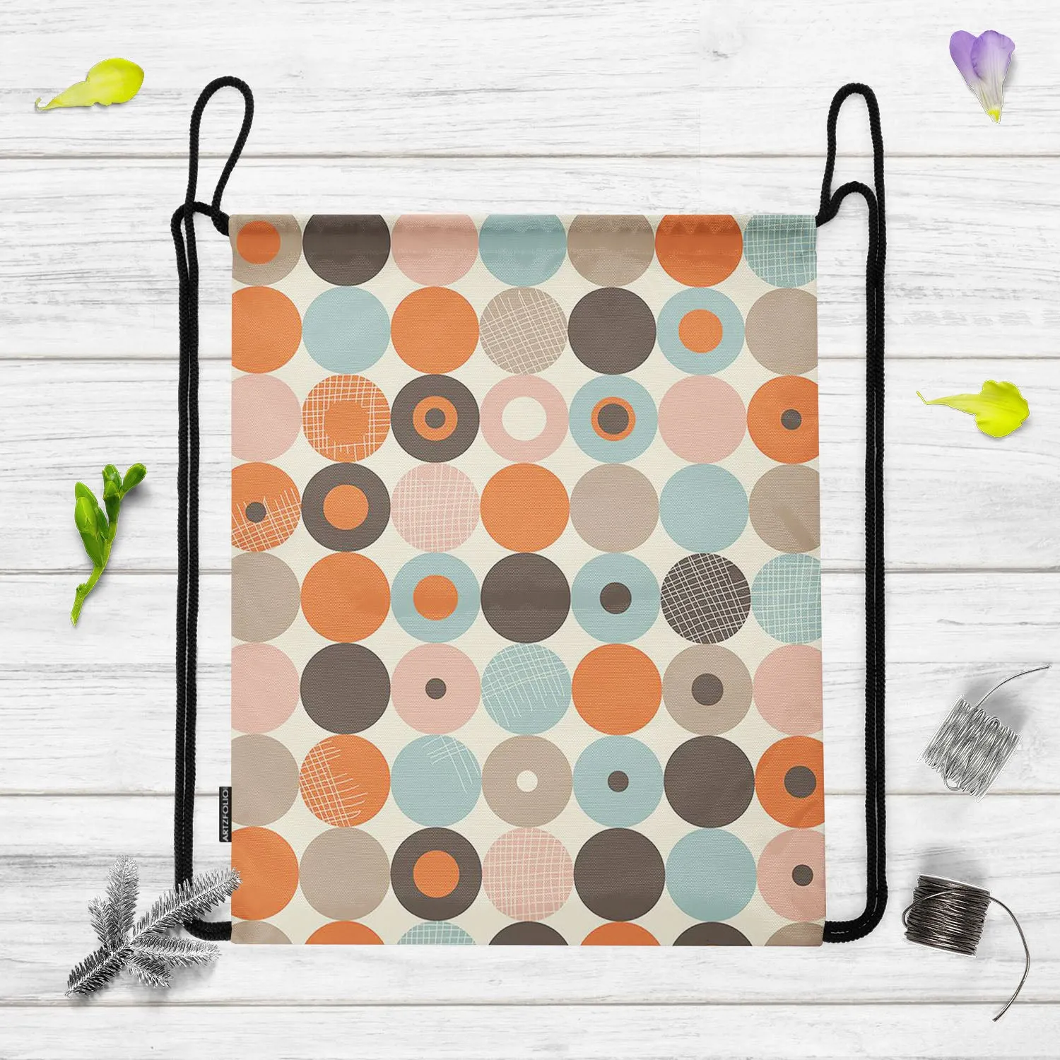 Abstract Retro D2 Backpack for Students | College & Travel Bag