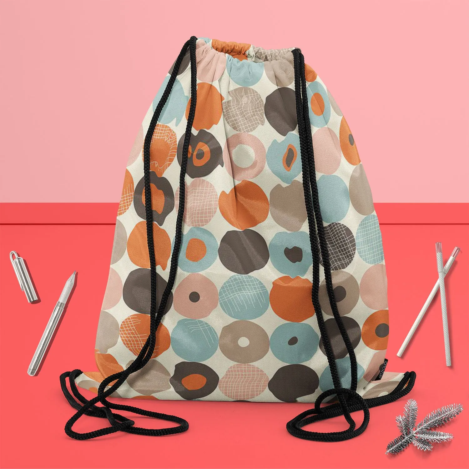 Abstract Retro D2 Backpack for Students | College & Travel Bag