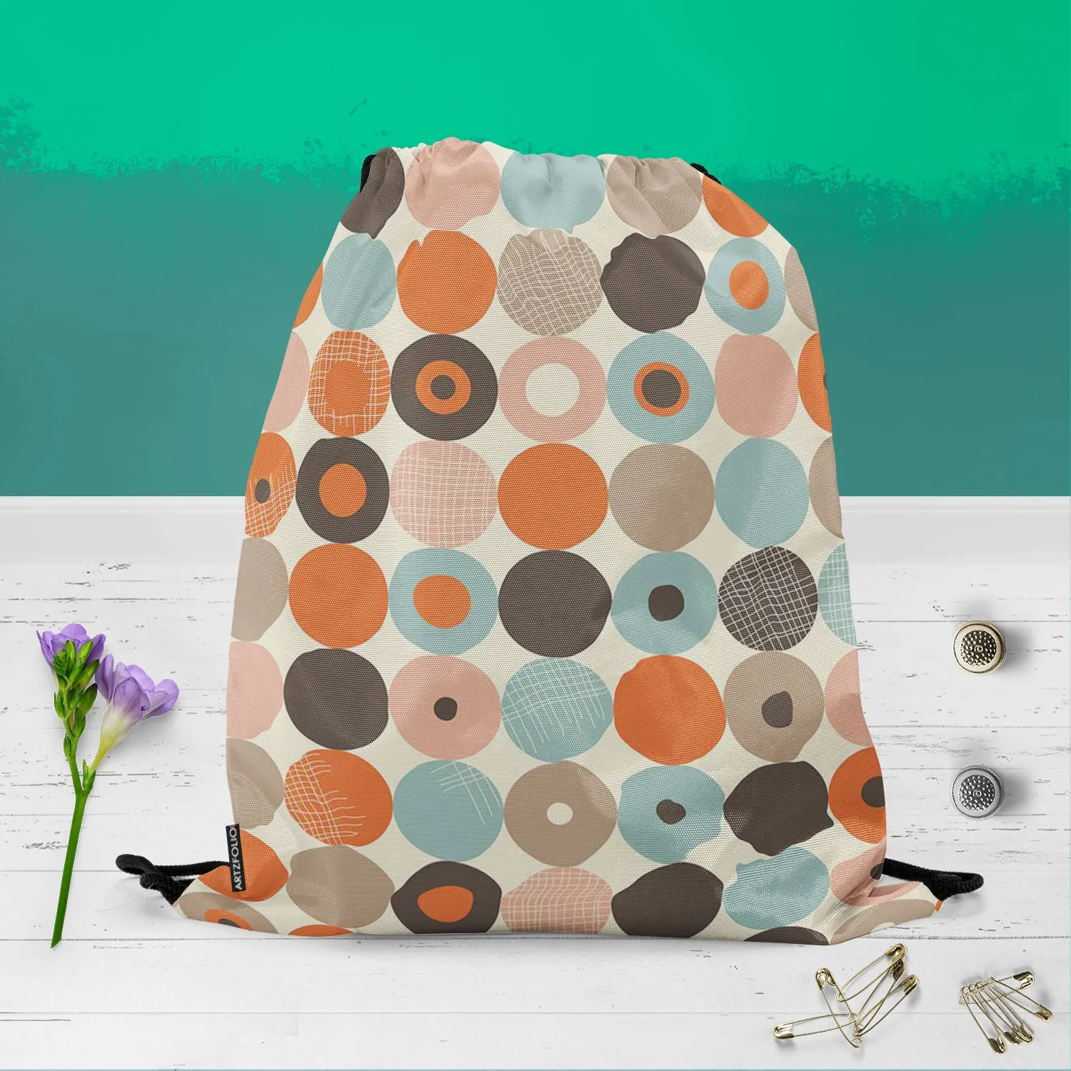 Abstract Retro D2 Backpack for Students | College & Travel Bag