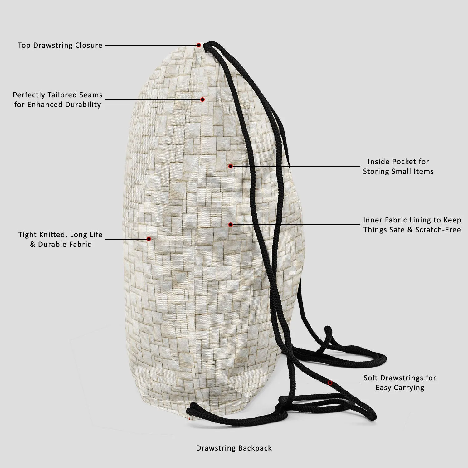 Abstract Surface Backpack for Students | College & Travel Bag