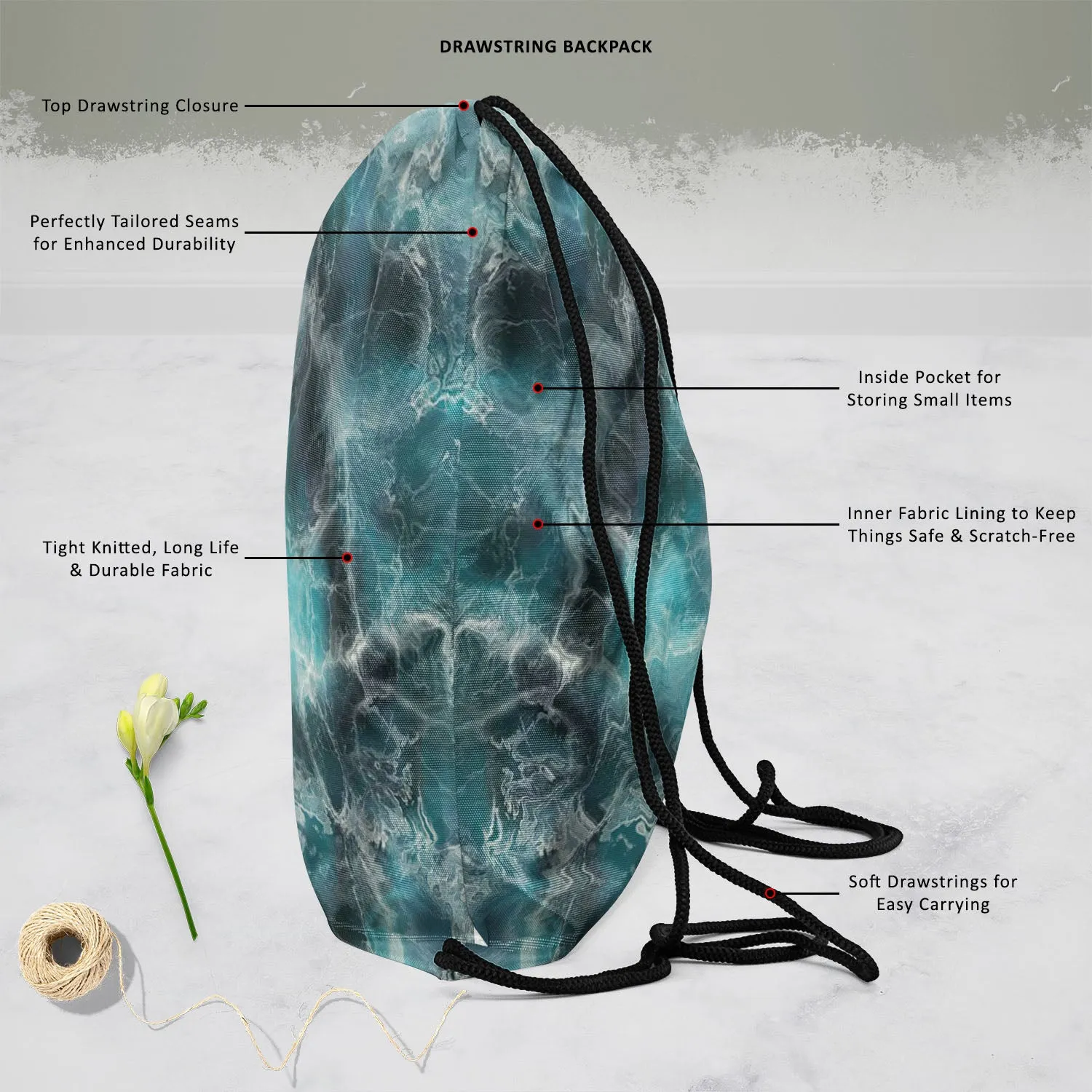 Abstract Surface D2 Backpack for Students | College & Travel Bag