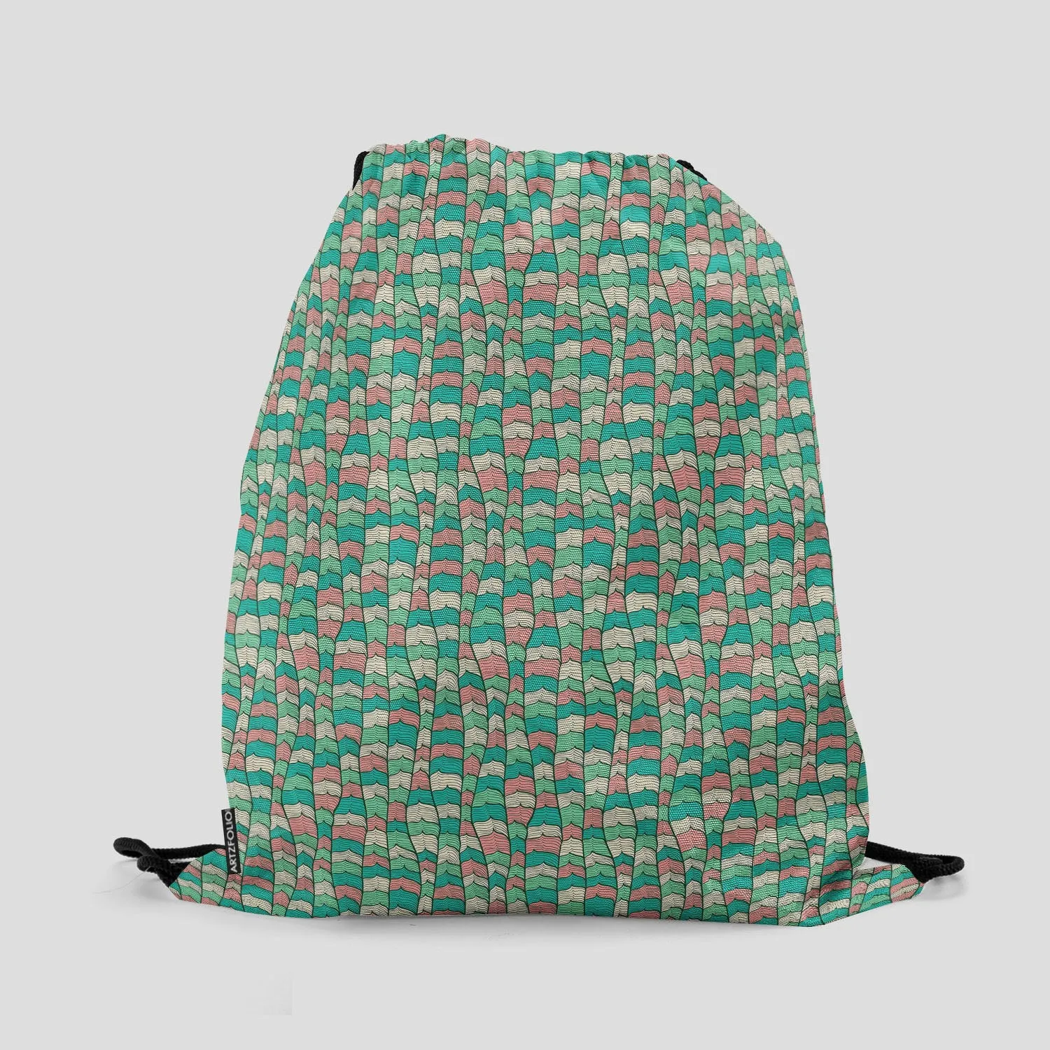Abstract Waves Backpack for Students | College & Travel Bag