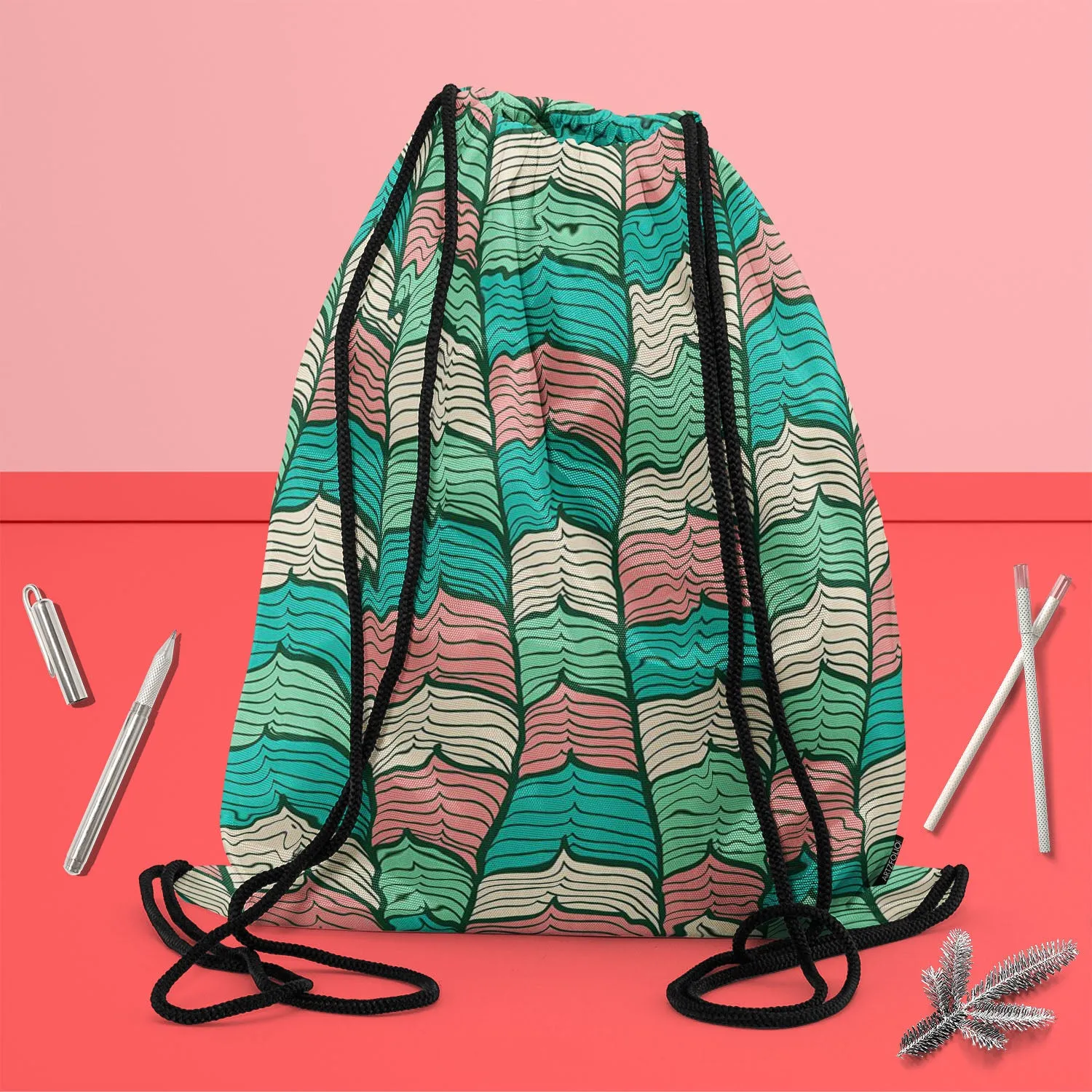 Abstract Waves D1 Backpack for Students | College & Travel Bag