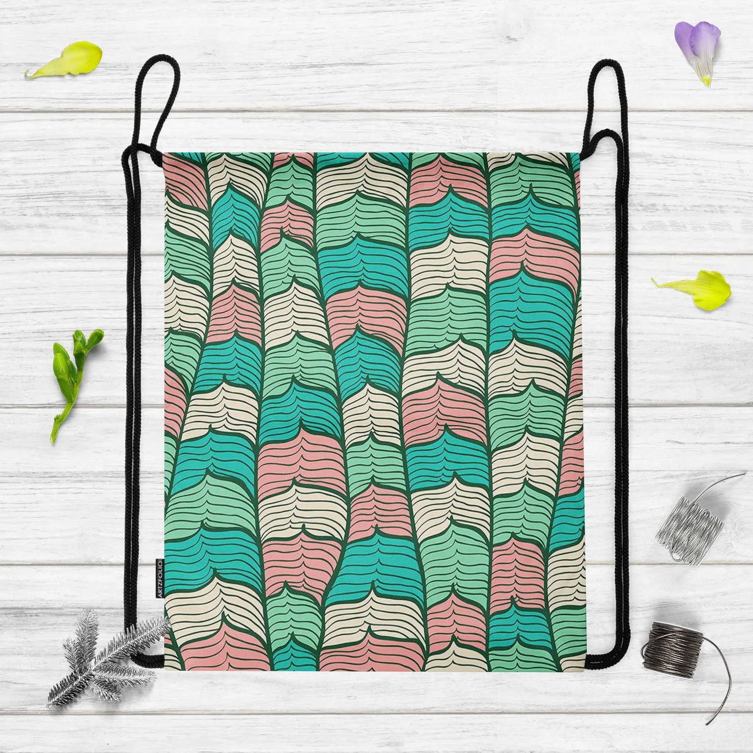 Abstract Waves D1 Backpack for Students | College & Travel Bag