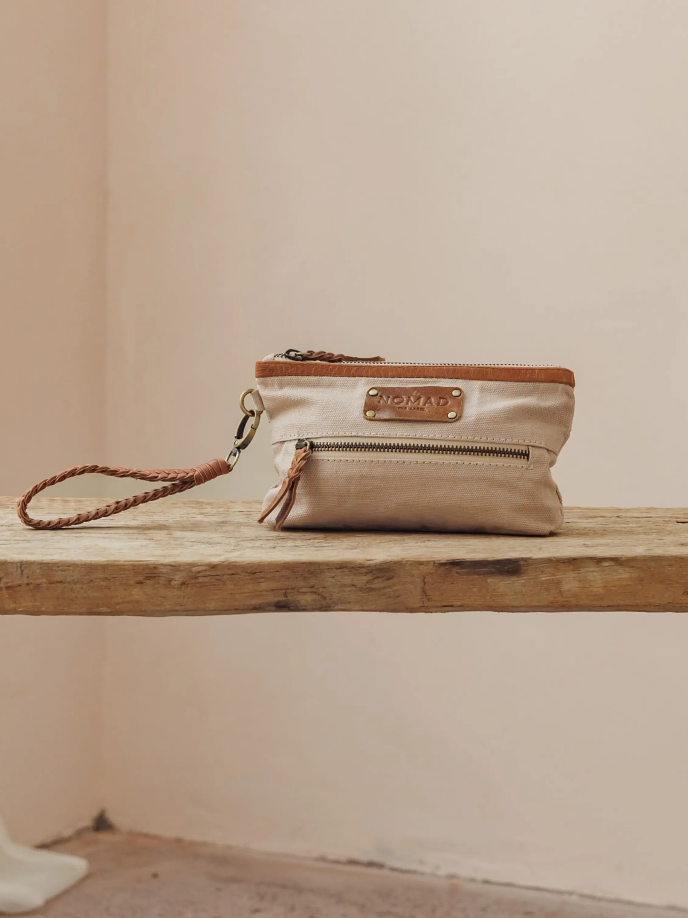 Avalon Canvas Clutch Tea Rose