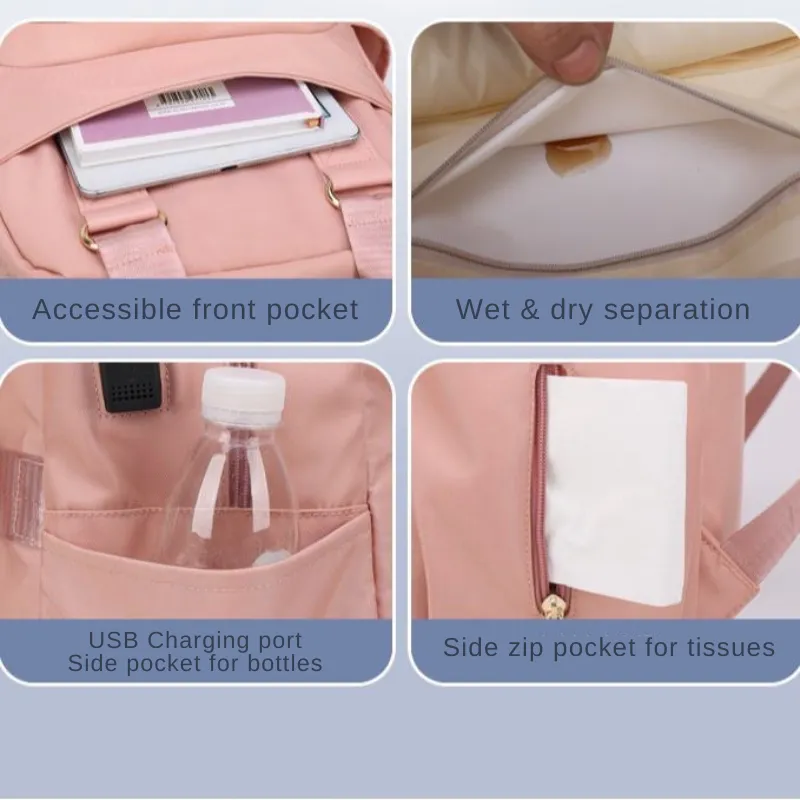 Baby Diaper Backpack   Silicone Dining Set