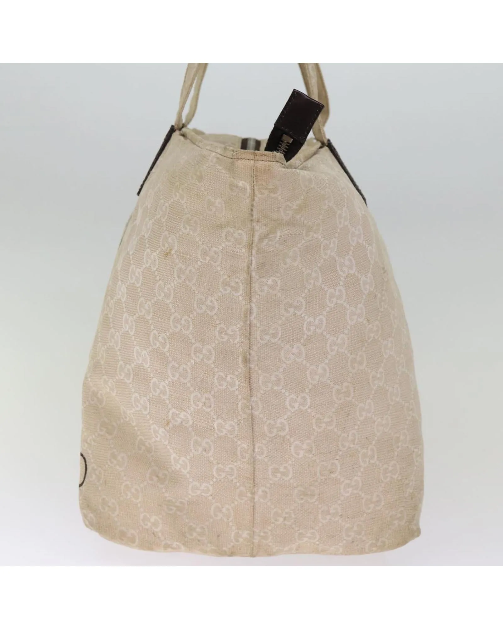 Canvas Tote Bag with Handle and Rubbing Detail