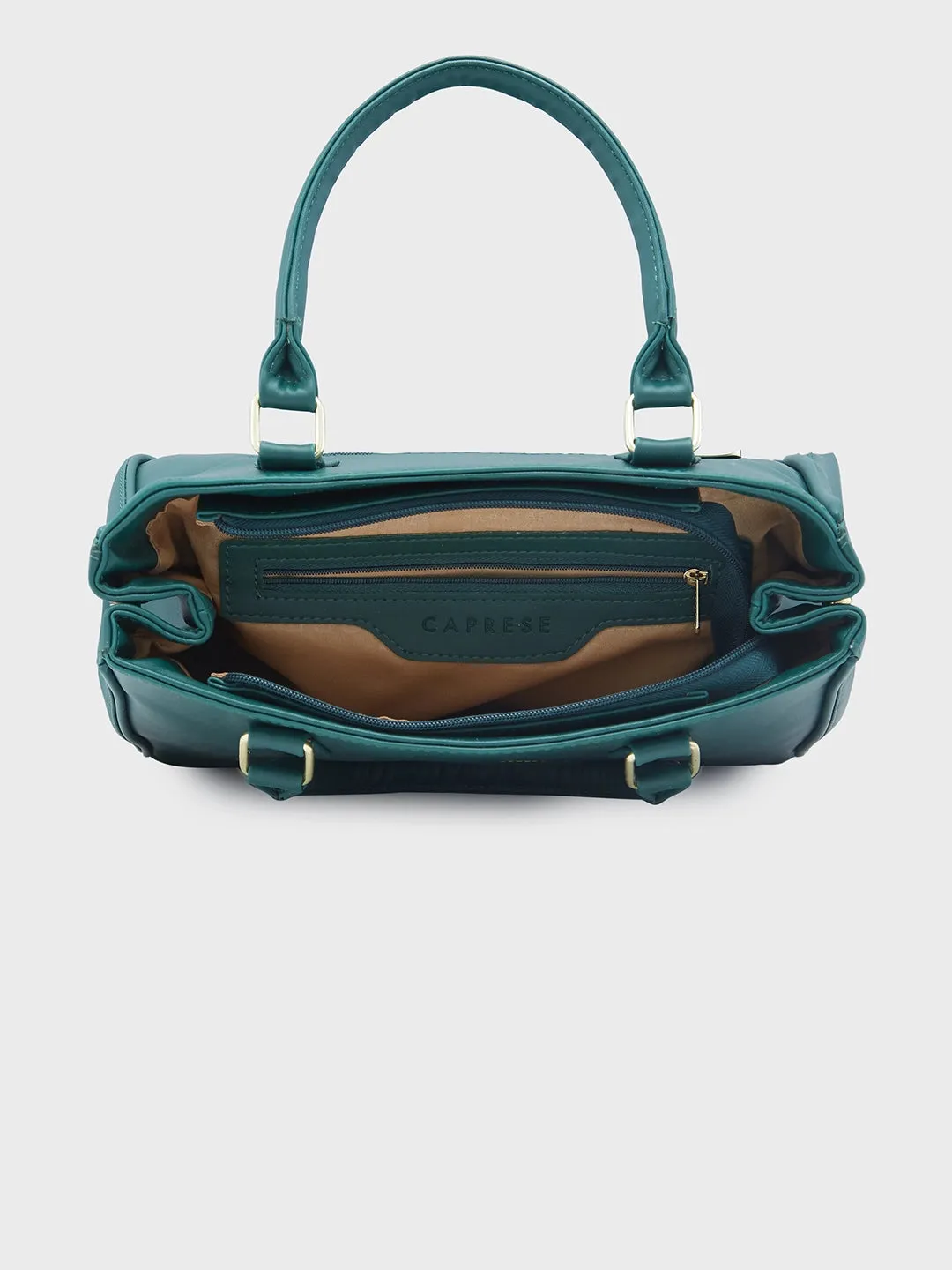 Caprese Dora Satchel Large Dark Green