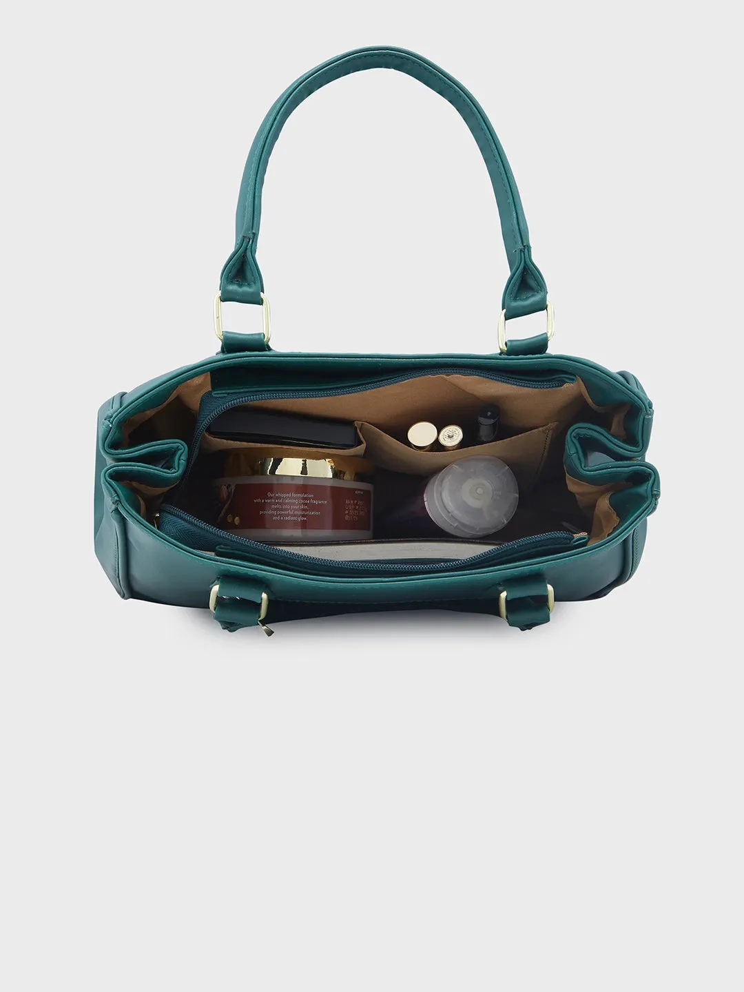 Caprese Dora Satchel Large Dark Green