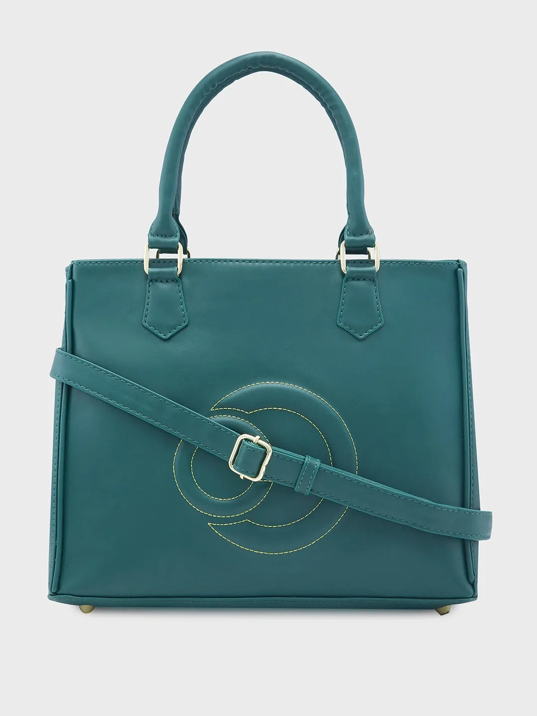Caprese Dora Satchel Large Dark Green