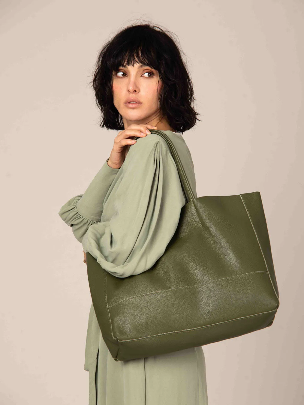 Carry-All Leather Tote