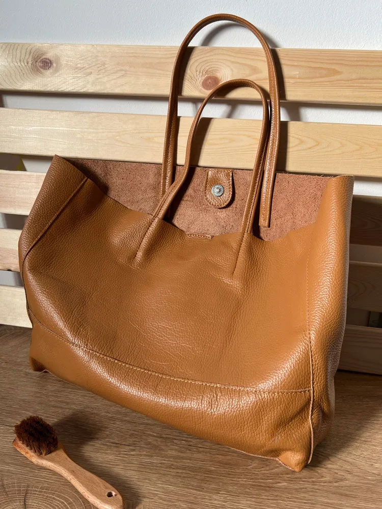 Carry-All Leather Tote