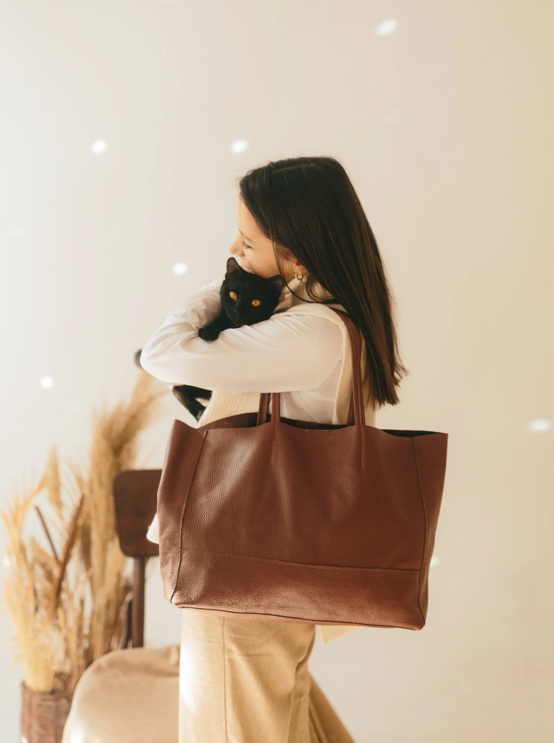Carry-All Leather Tote