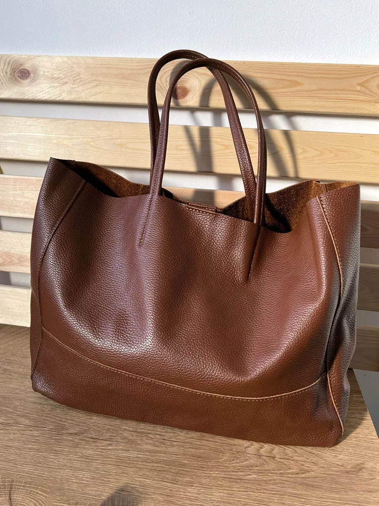Carry-All Leather Tote