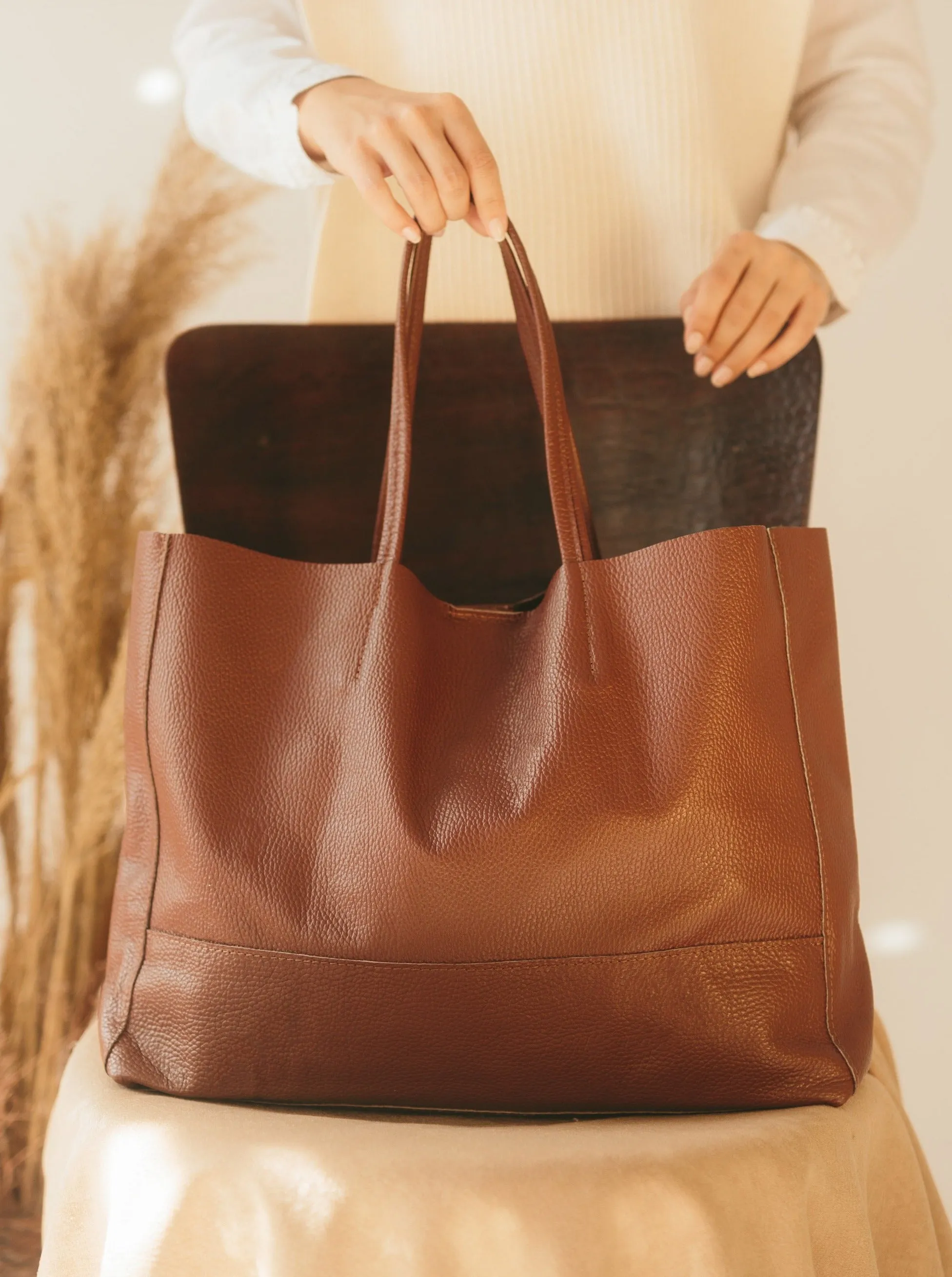 Carry-All Leather Tote