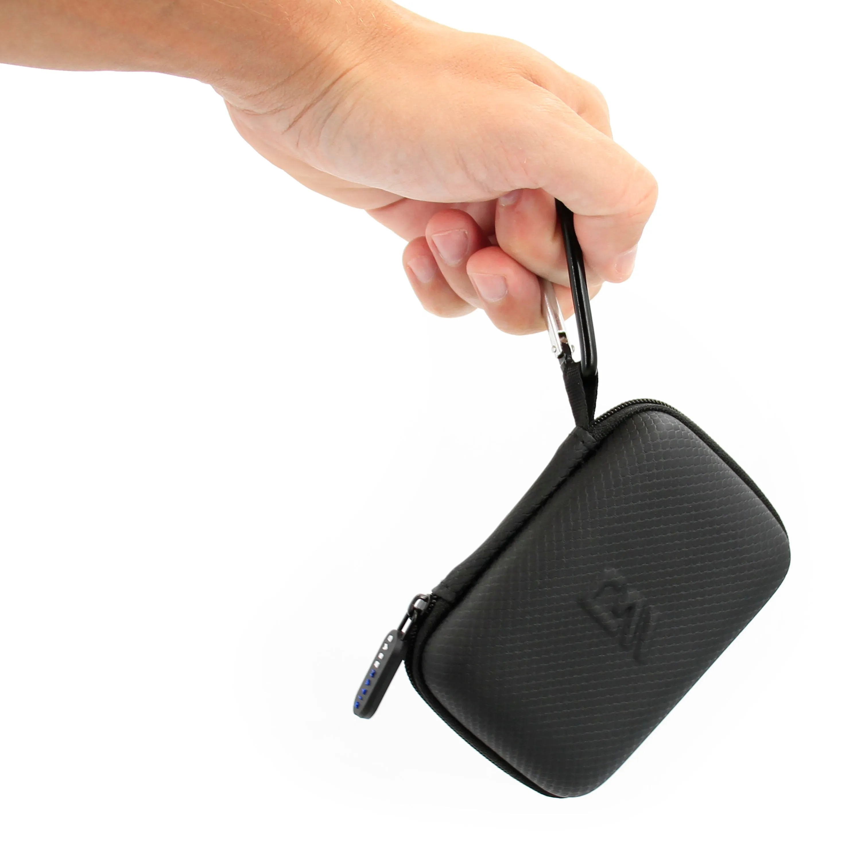 CASEMATIX Clip On Carry Case Compatible With Peloton Heart Rate Monitor Armband and Charging Adapter, Includes Case Only