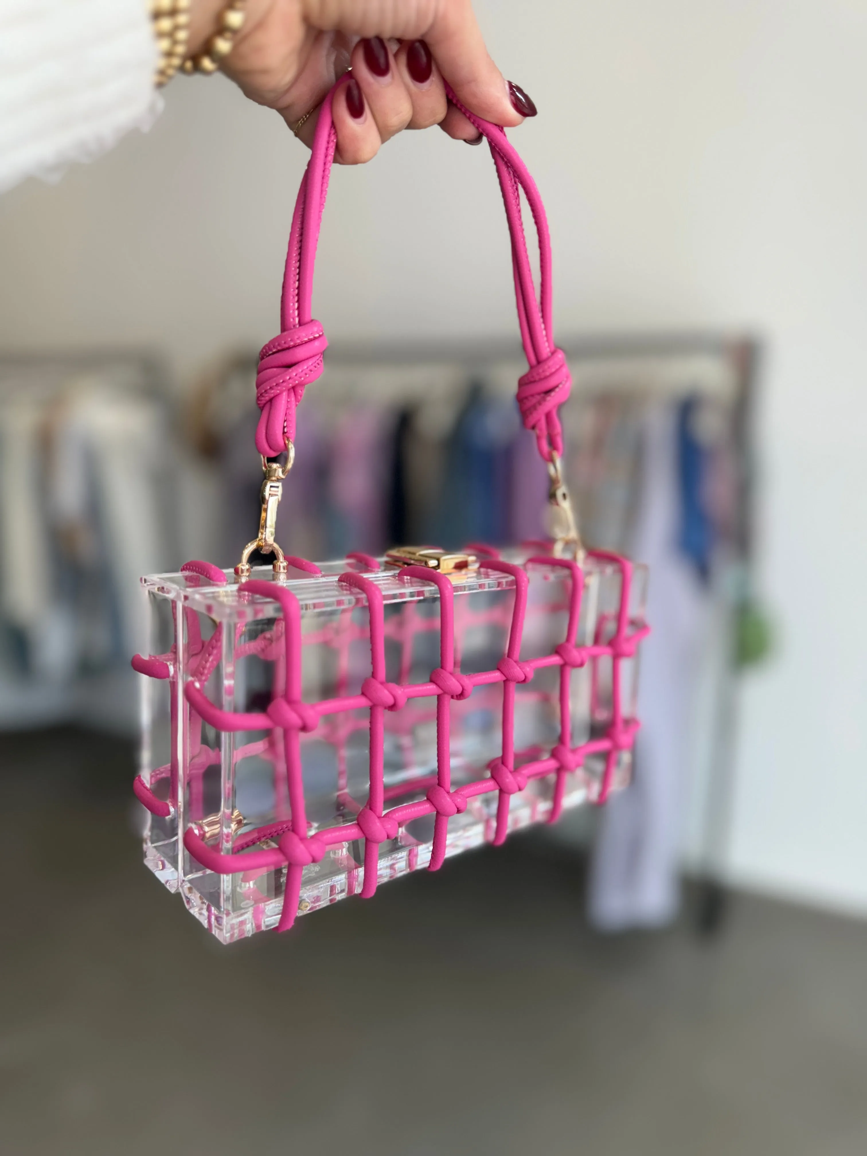 Clear Knot Bag