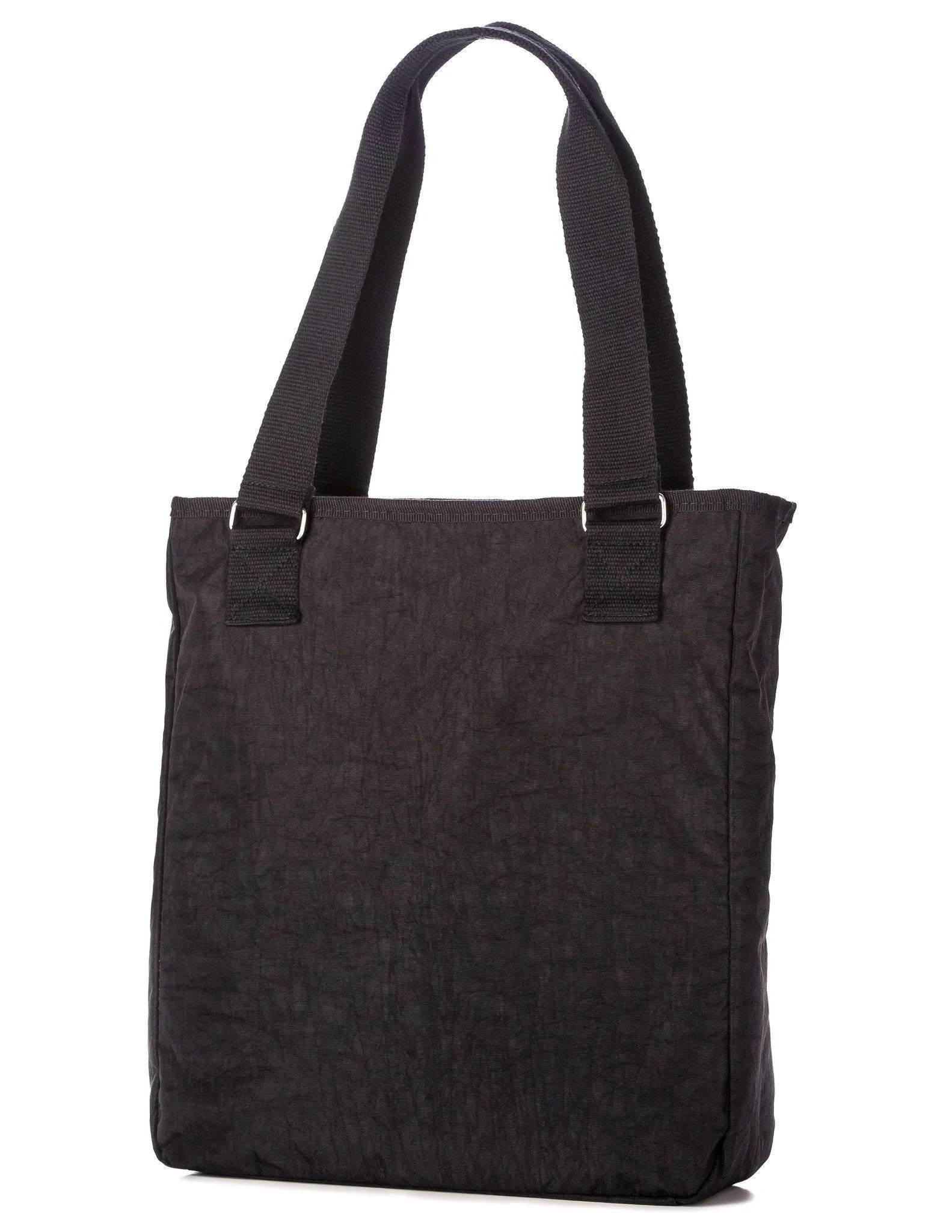 Crinkle Nylon ‘Everyday Companion Tote’ Handbag - Black