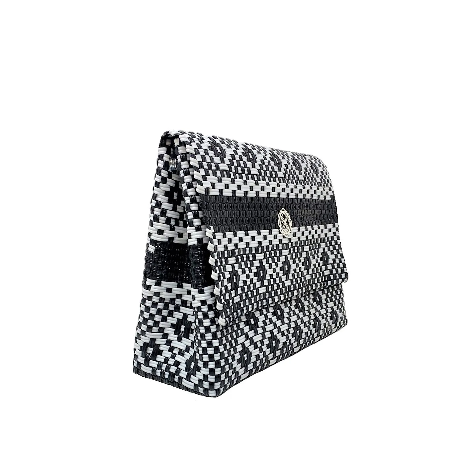 Crossbody Black Aztec Stripe