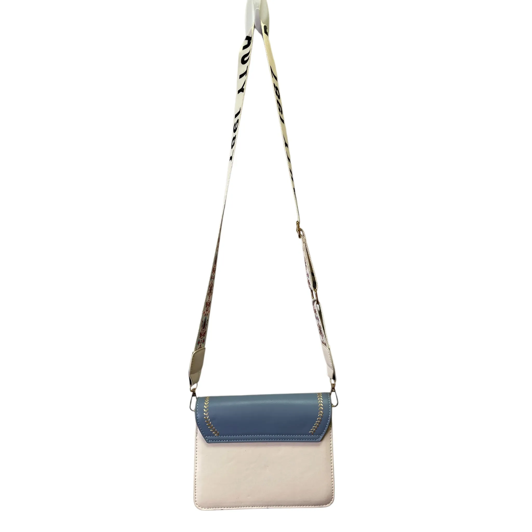 Crossbody By Sen Nai In Blue & Cream, Size:Small
