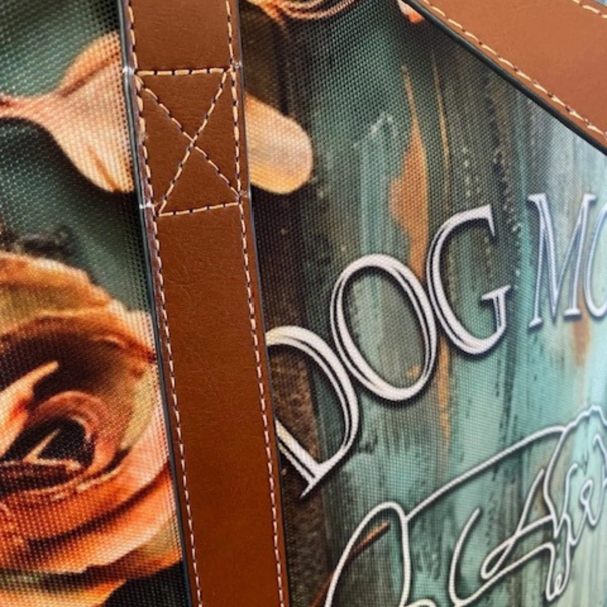 Farmhouse Patina Rose American Zipper Carry-All Large Tote Bag