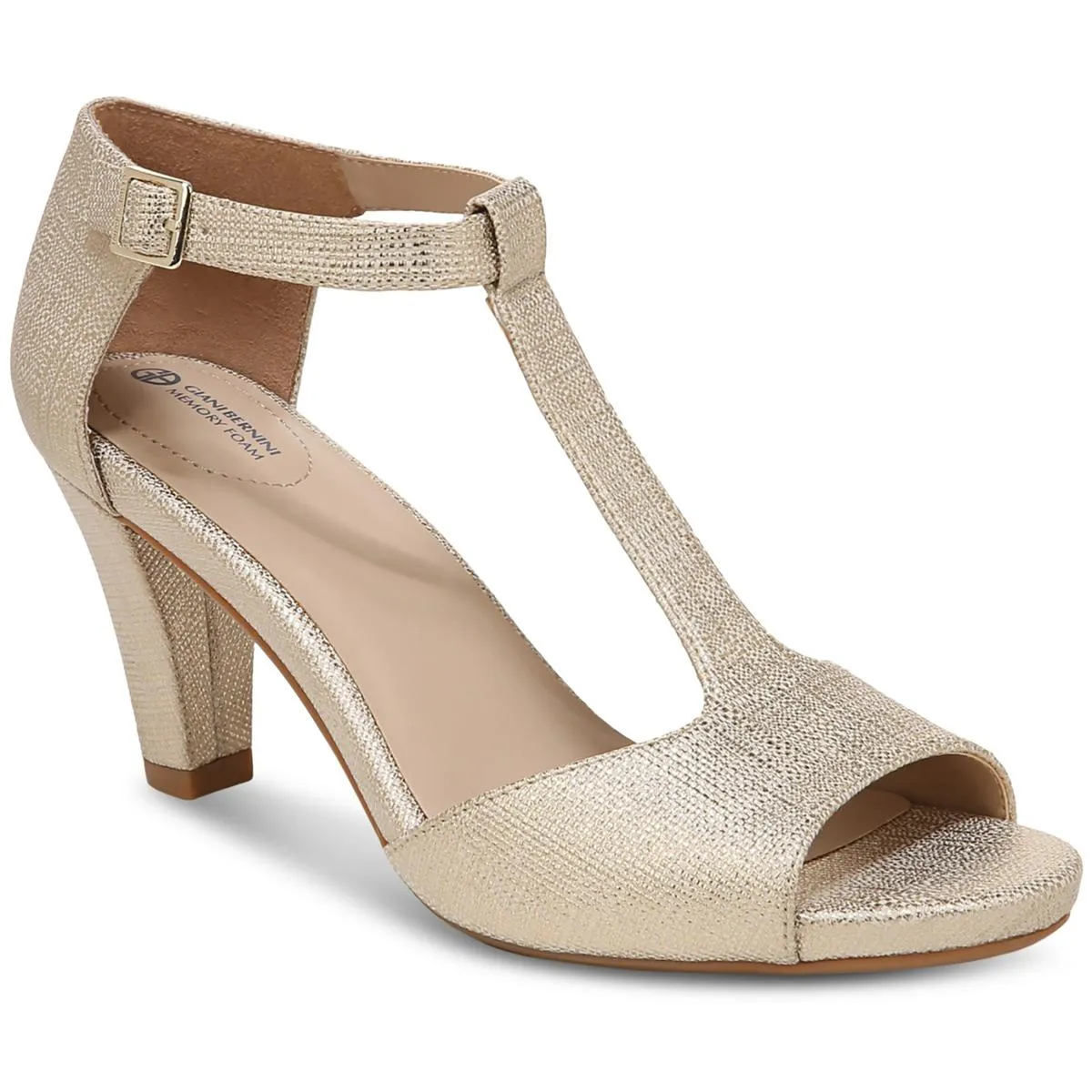 Giani Bernini Womens Claraa T-Strap Dress Sandals