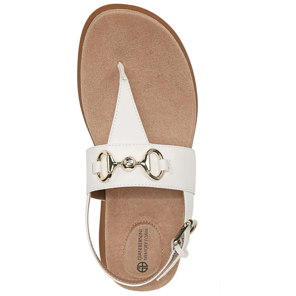 Giani Bernini Womens Cynthiaa Faux Leather Thong Slingback Sandals