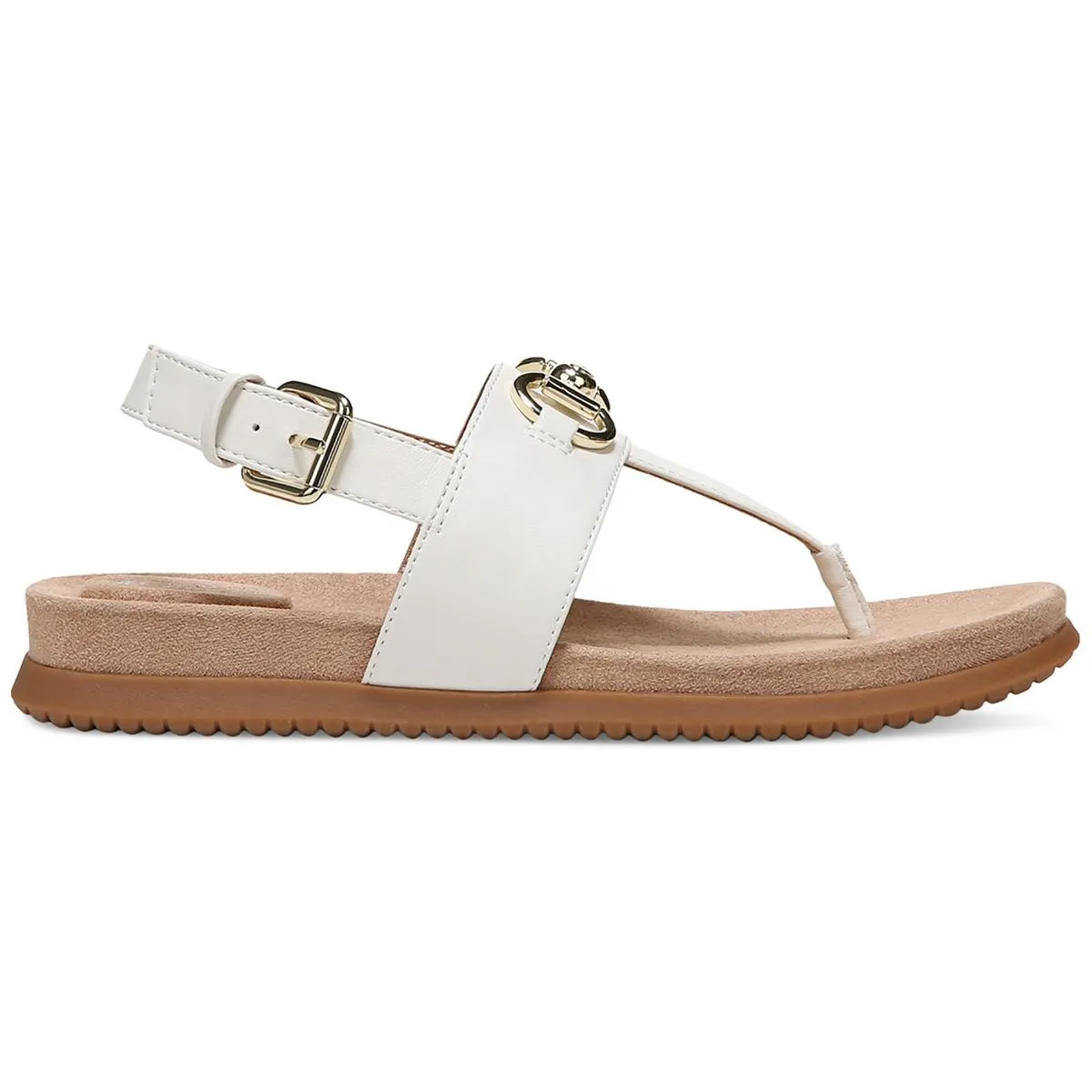 Giani Bernini Womens Cynthiaa Faux Leather Thong Slingback Sandals