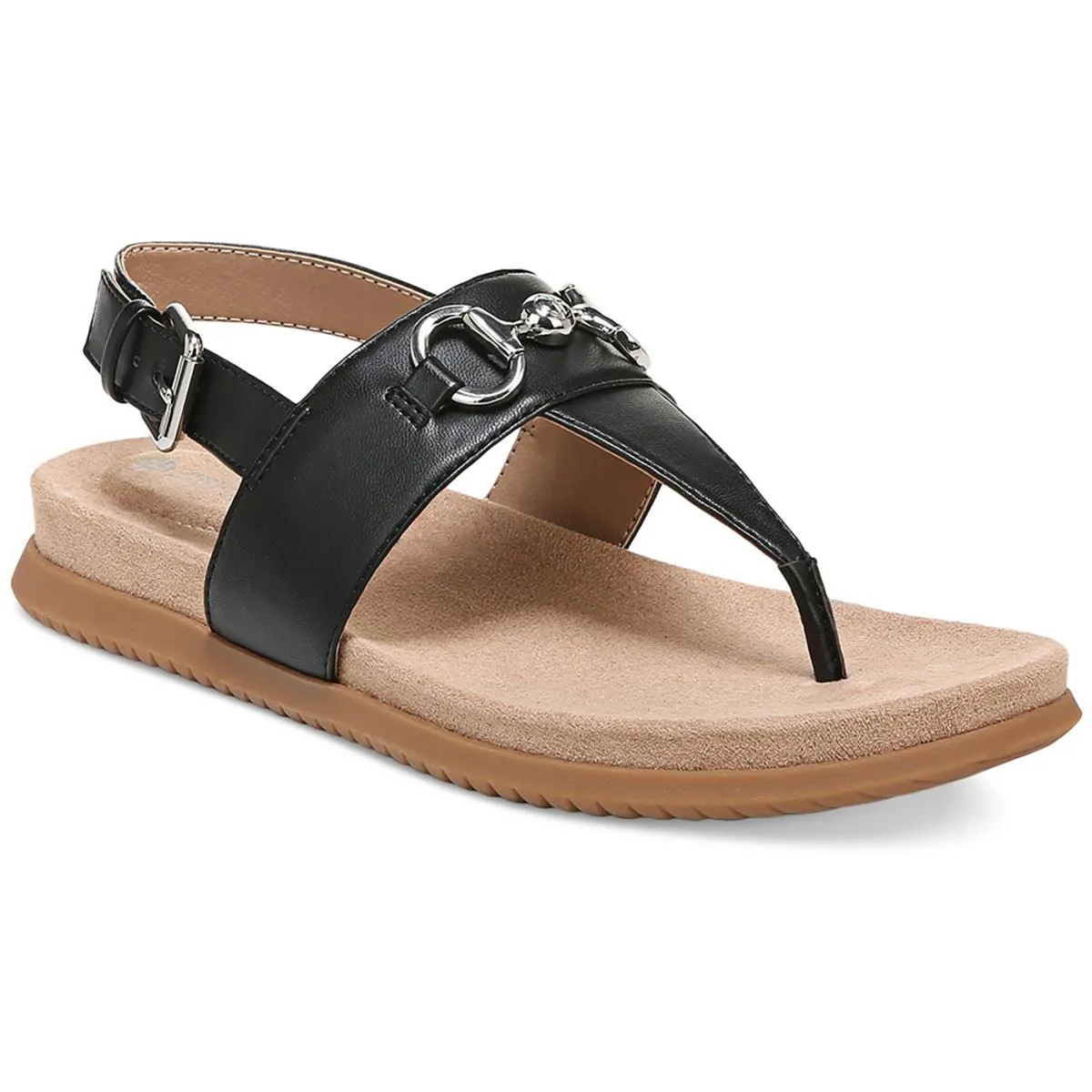 Giani Bernini Womens Cynthiaa Faux Leather Thong Slingback Sandals