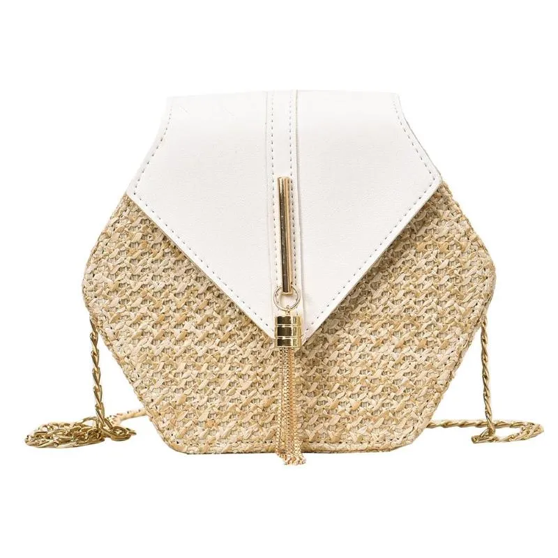 Hexagon Mulit Style Bag Handbags Women Summer Rattan Bags Women