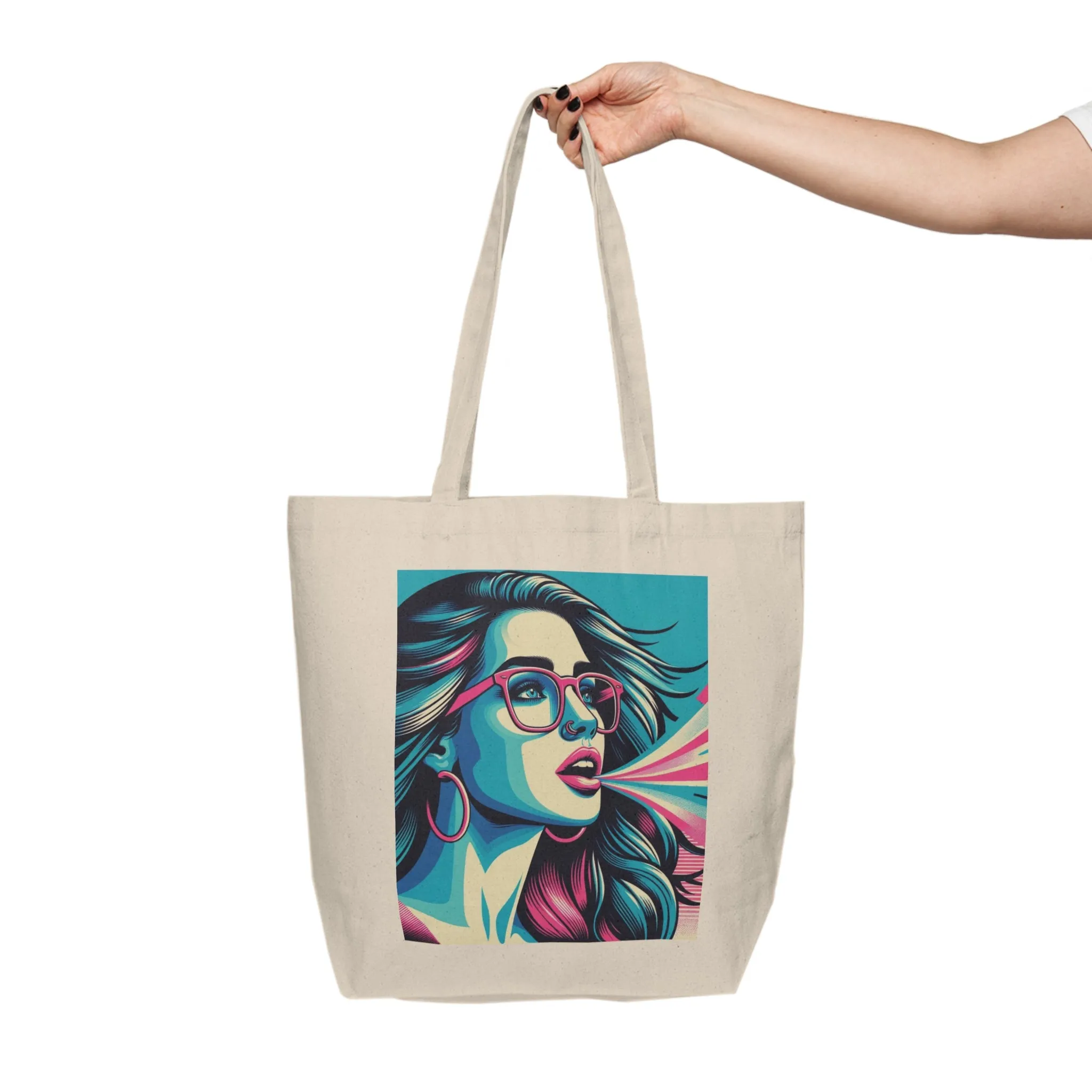 Jenna V  Canvas Tote