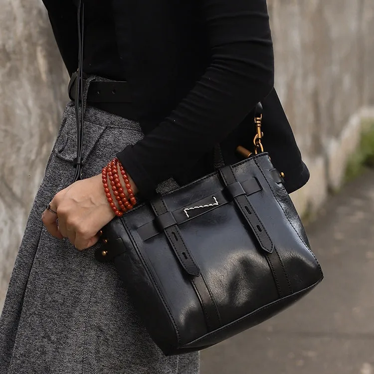 Ladies Leather Crossbody Tote Bag Small Handbags For Women