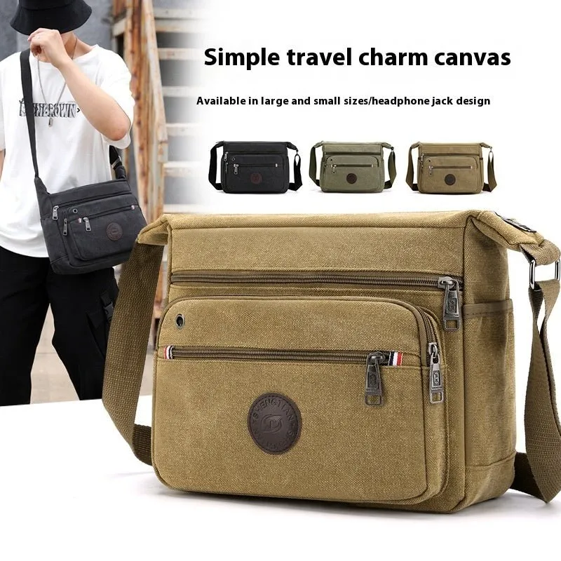Men's Canvas Shoulder Messenger Bag