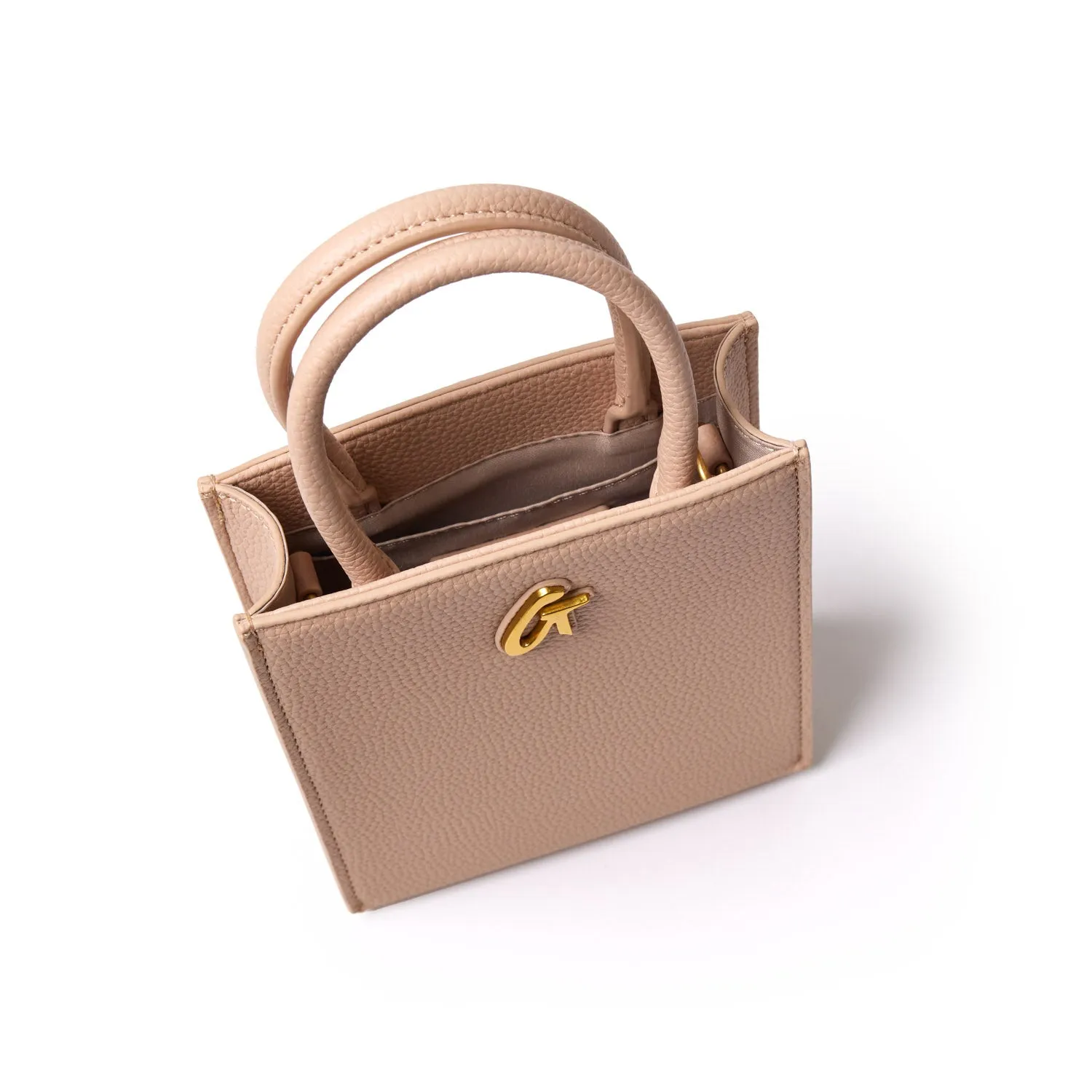 MINI PEBBLE TOTE - NUDE