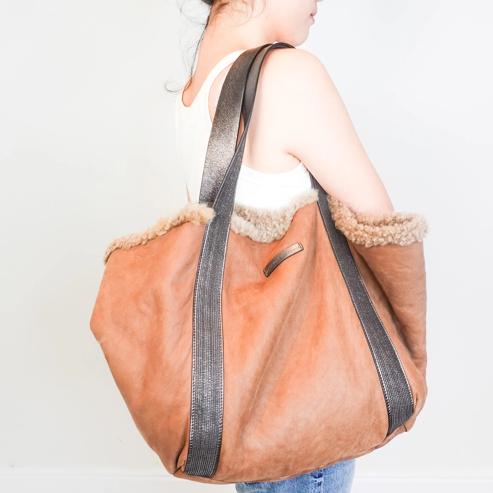 NEW Shearling tote bag RRP £1.2k