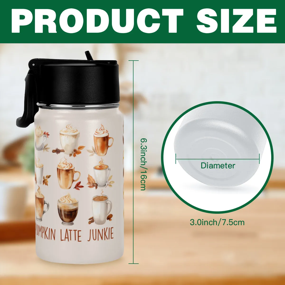 Pumpkin Latte Junkie 12oz Tumbler