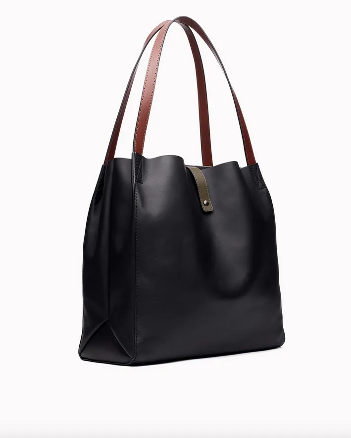 Rag & Bone - Passenger Tote in Black/Olive Night
