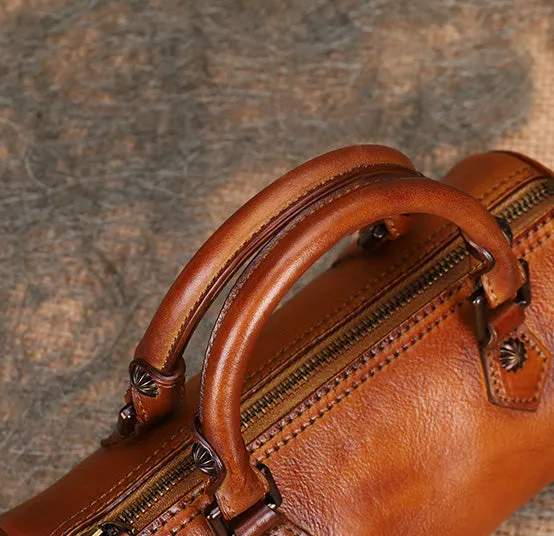 Stylish Ladies Barrel Handbag Brown Shoulder Bag For Women