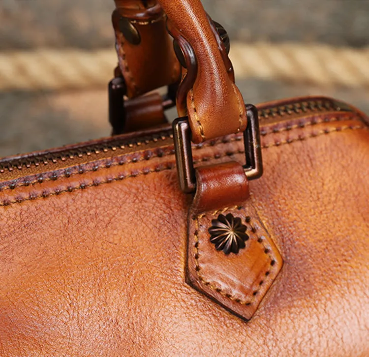 Stylish Ladies Barrel Handbag Brown Shoulder Bag For Women