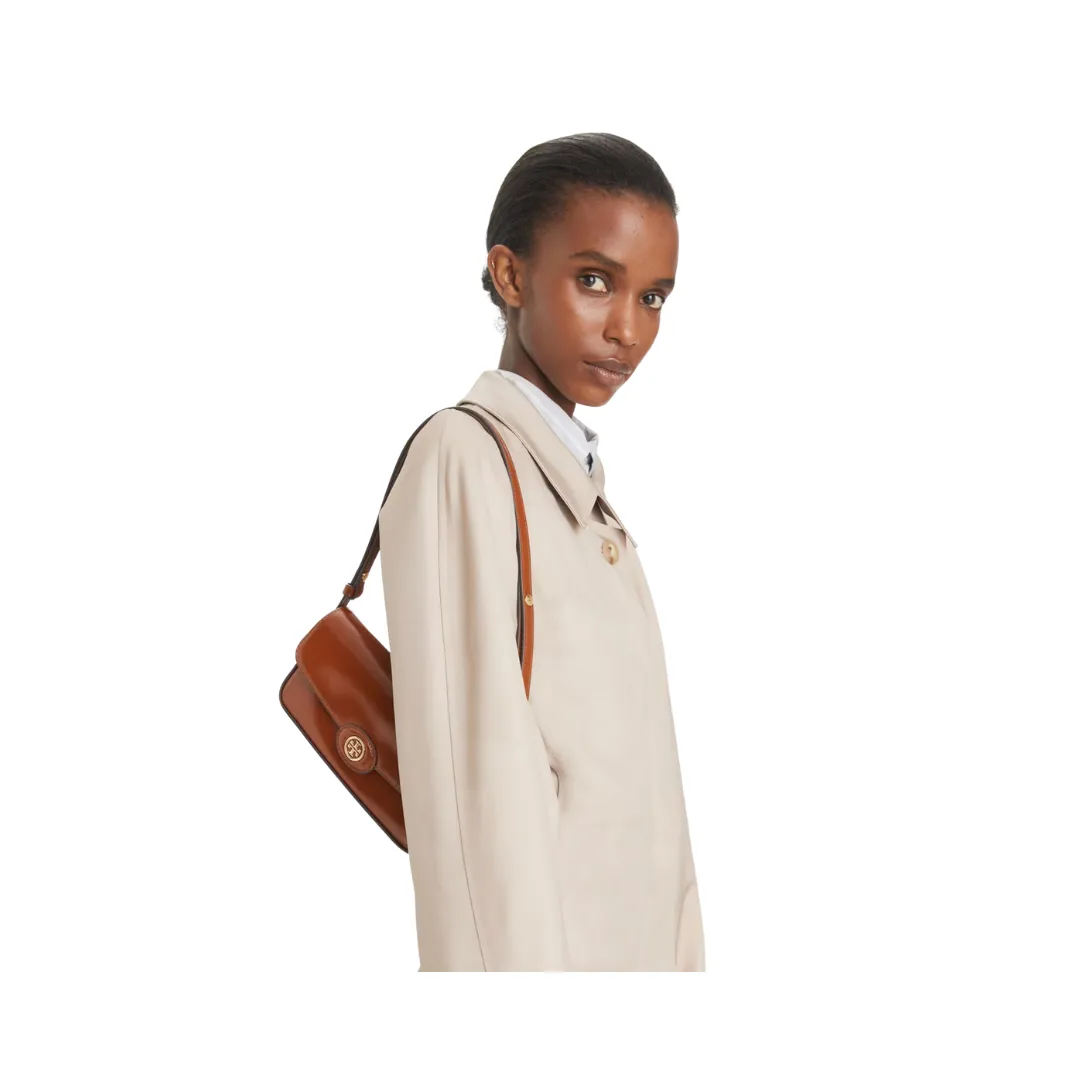 Tory Burch Robinson Spazzolato E/W Shoulder Bag