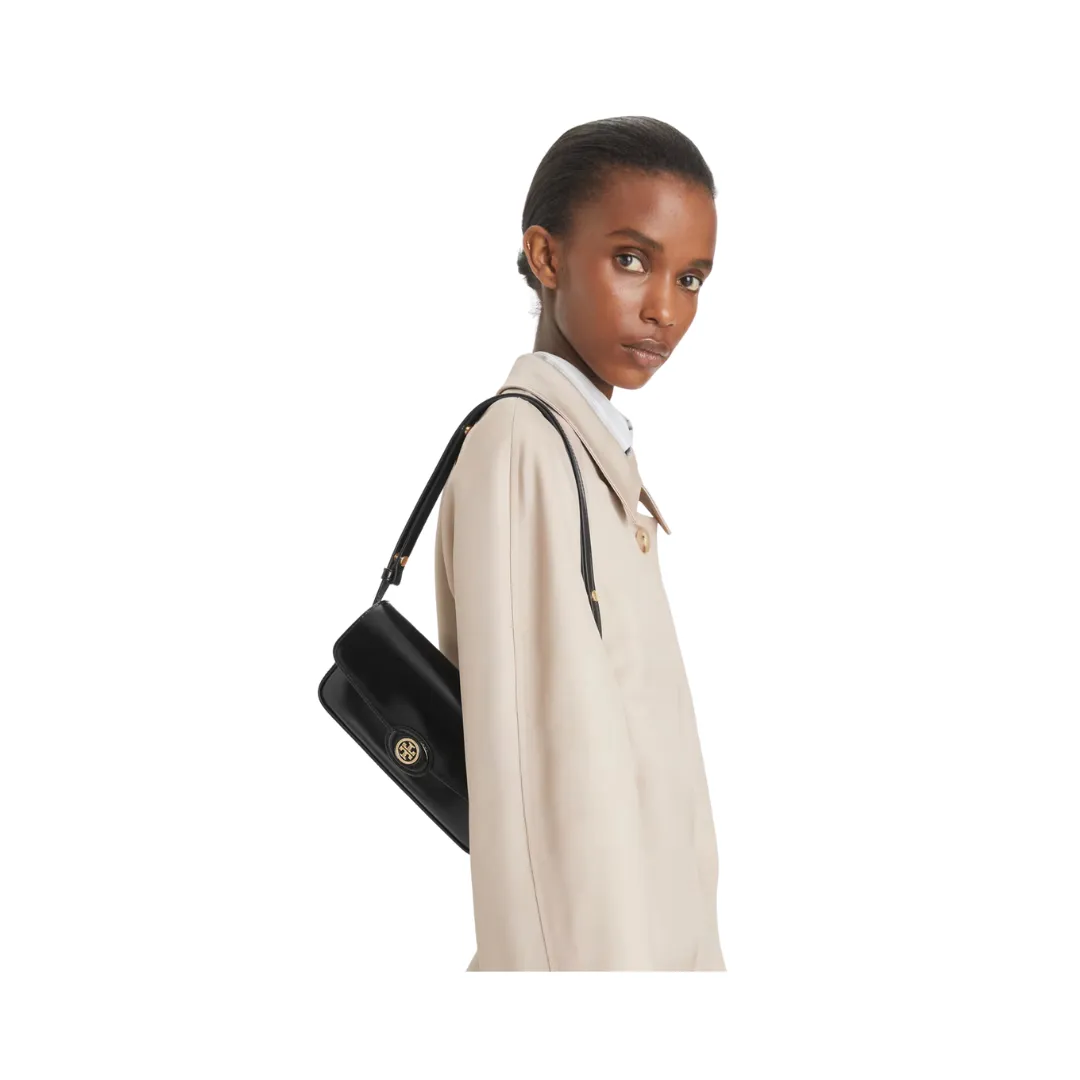 Tory Burch Robinson Spazzolato E/W Shoulder Bag