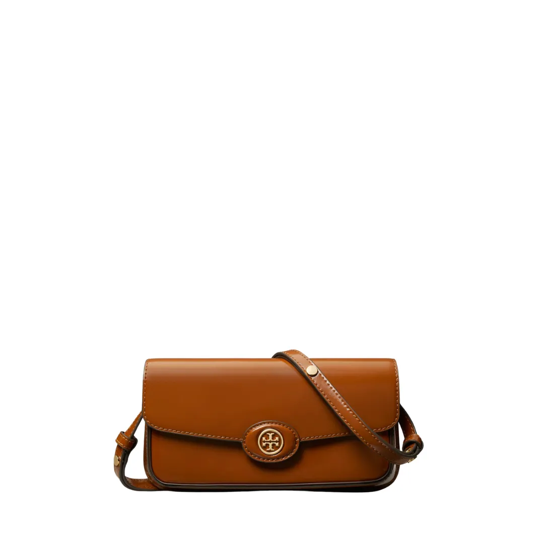 Tory Burch Robinson Spazzolato E/W Shoulder Bag