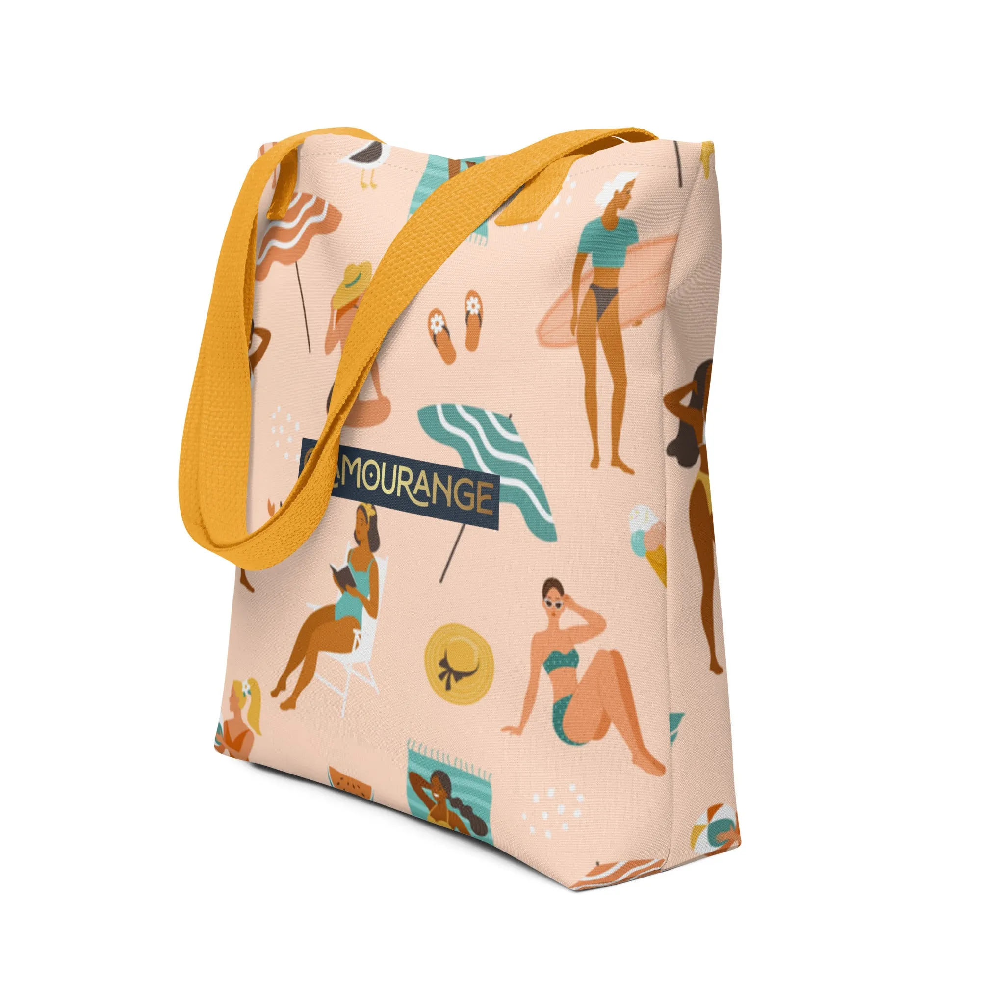 Tote Bag Women Designer (Beach Fun Time Pattern 001)