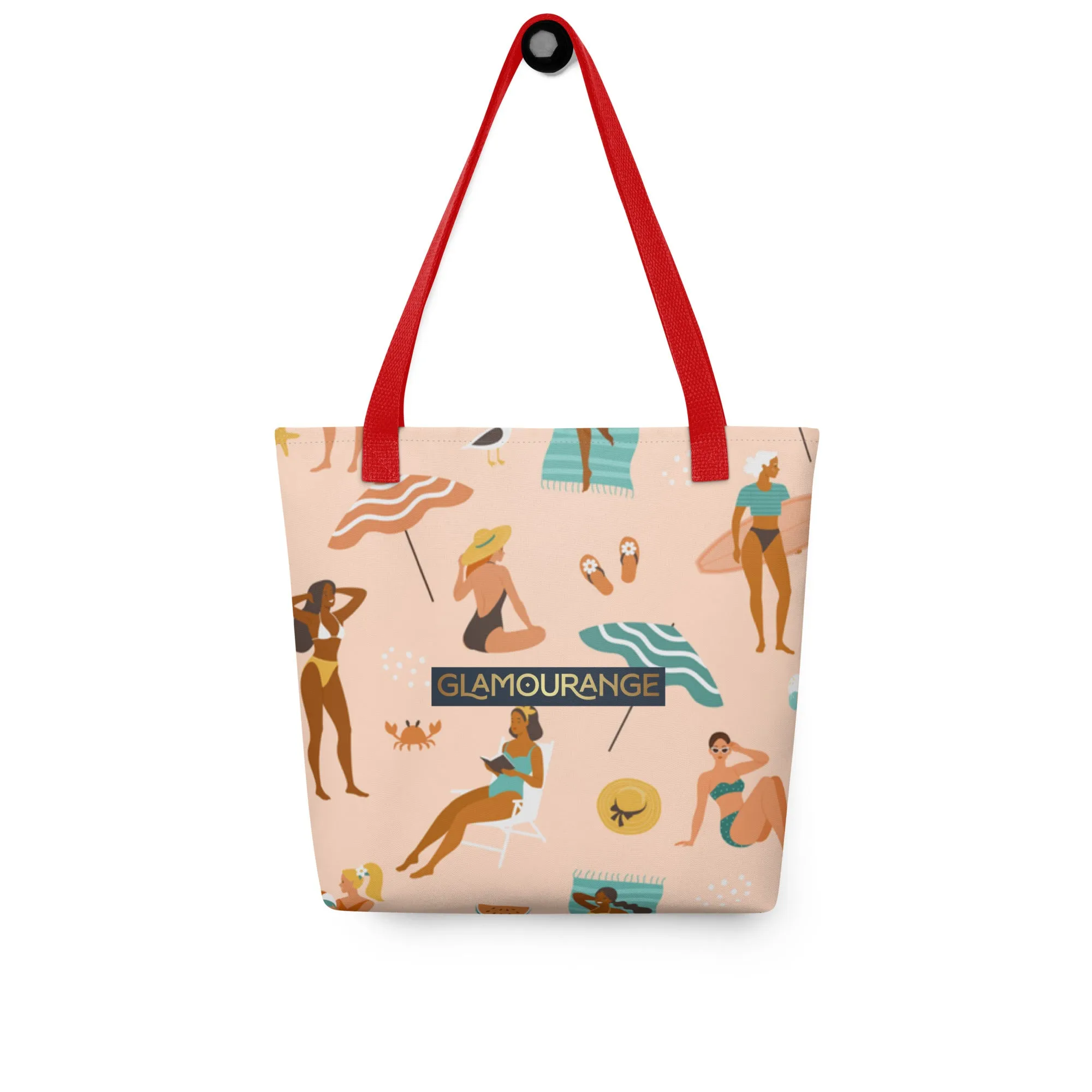 Tote Bag Women Designer (Beach Fun Time Pattern 001)